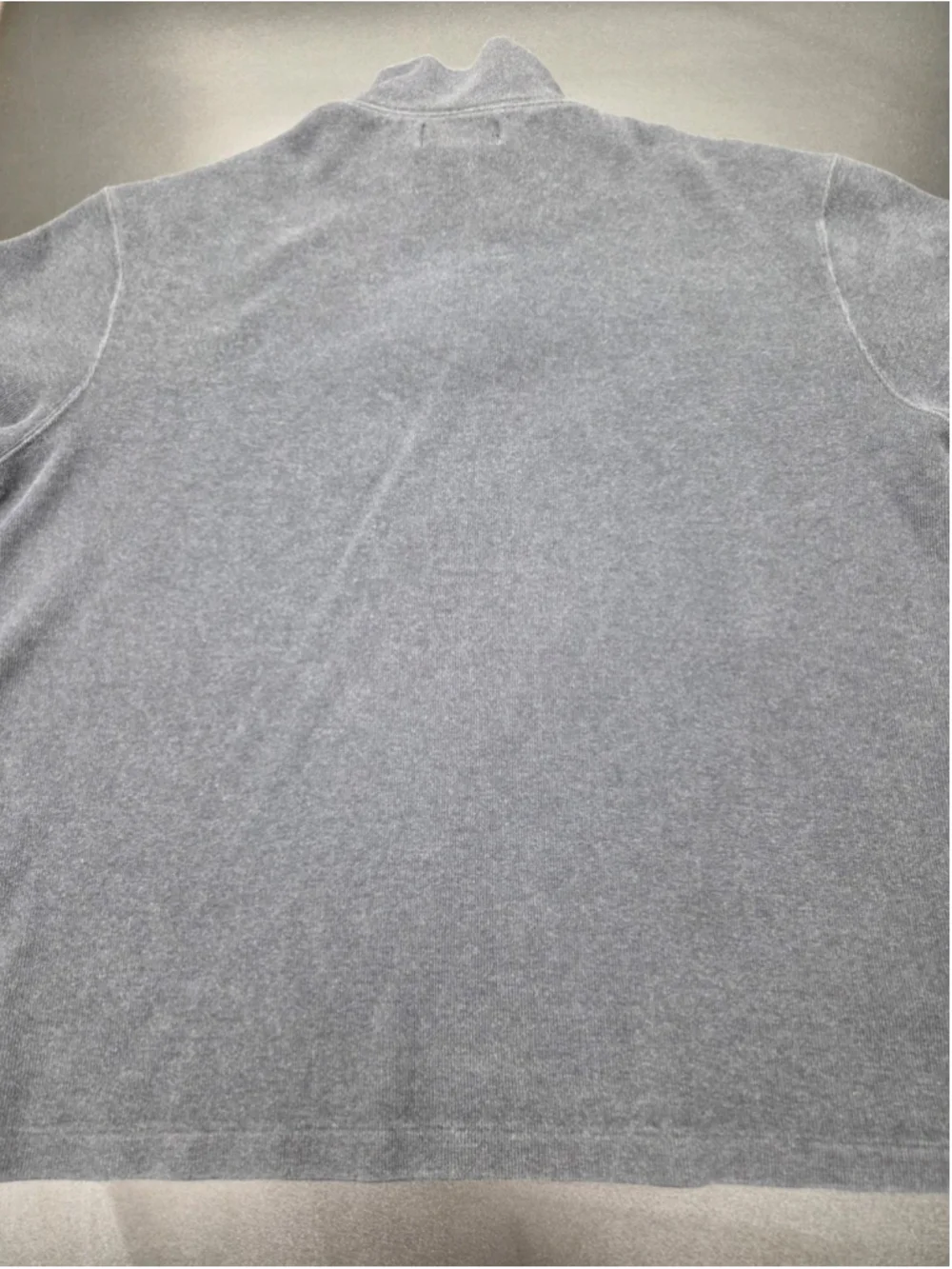 Polo Ralph Lauren Quarter Zip Pullover Sweatshirt Gray 100% Cotton XL Men's 1431